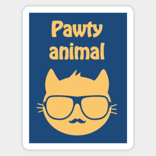 Pawty animal (orange) Magnet